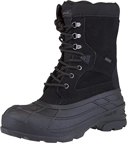 Kamik Men's NATIONPLUS Snow Boot, Black, 9