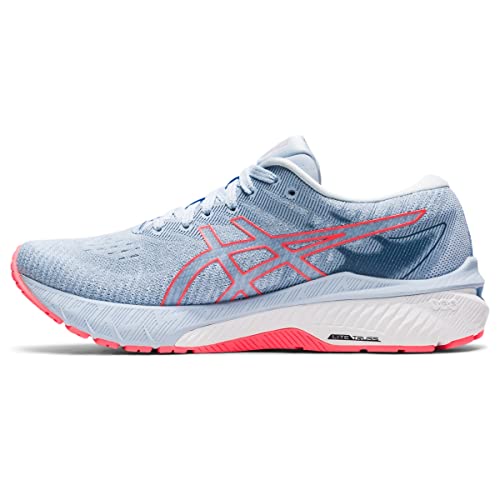 ASICS Women's GT-2000 10 Running Shoes, 8, Mist/Blazing Coral