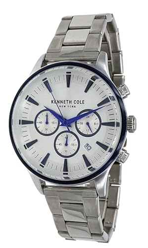 Kenneth Cole KCWGK2271003 Men's White Dial Stainless Steel Chronograph Watch