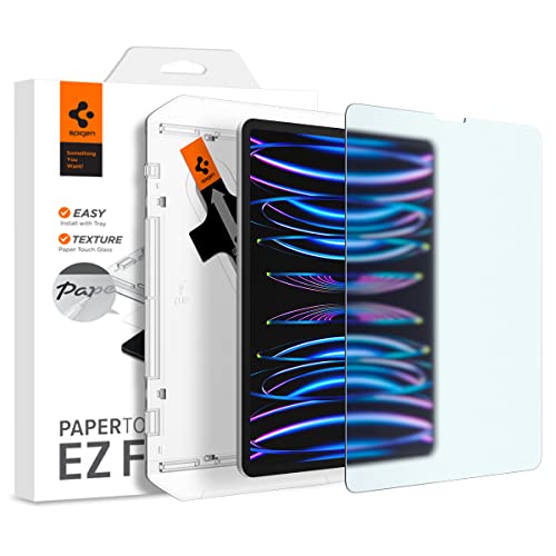 Spigen PaperTouch Tempered Glass Screen Protector [GlasTR EZ FIT PaperTouch] designed for iPad Pro 11' & iPad Air 5th & iPad Air 4th
