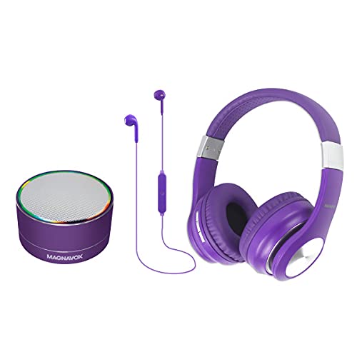 Magnavox MBH572-PL 3-in-1 Bluetooth Wireless Combo Pack in Purple