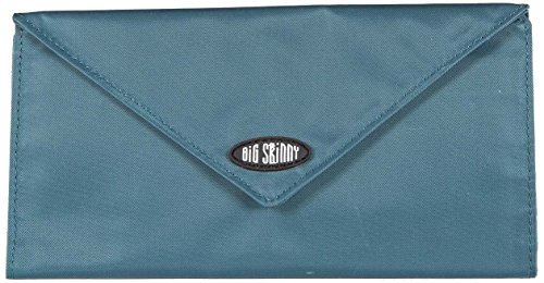 Big Skinny Women's Slimvelope Tri-Fold Checkbook Slim Wallet, Holds Up to 40 Cards, Teal