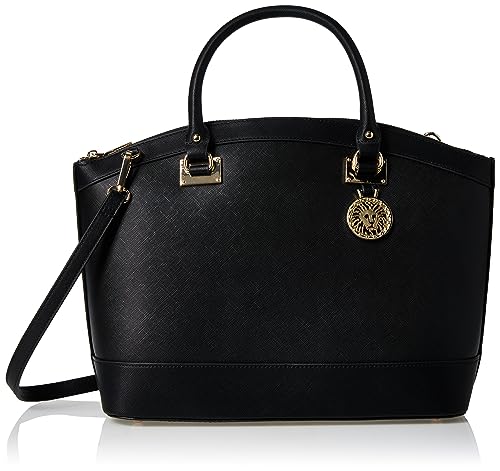 Anne Klein womens New Recruits dome satchel, Black, One Size US