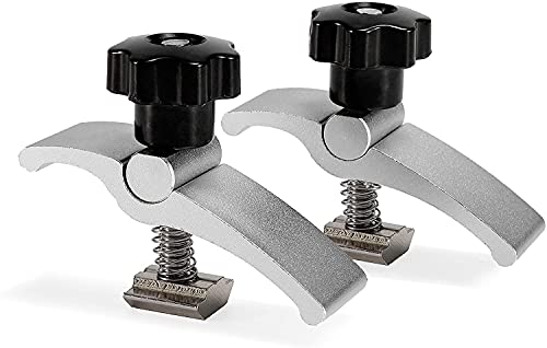 Genmitsu 2PCS T-Track Mini Hold Down Clamp Kit, CNC Router Clamp for Woodworking and Metalworking, Compatible with 3018 CNC Router Machines, 3018-PRO/ 3018-PROVer/ MX3, 2.57’’Lx 0.79’’Wx 1.97’’H