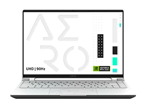 GIGABYTE AERO 14 OLED - 14.0' 16:10 Bezel 2.8K QHD+ 2880x1800 90Hz OLED - NVIDIA GForce RTX 4050 GPU 6GB GDDR6 - Intel Core i5-12500H - 16GB DDR5 RAM - 1TB SSD - Win11 Home(AERO 14 OLED 9MF-E2USBB4SH)