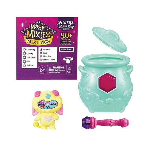 Magic Mixies Mixlings Collectors Cauldron, Magic Wand Reveals Magic Power, Power Unleashed Series, for Kids Aged 5 and Up (Styles May Vary), Multicolor (14694) (One (1) Cauldron)