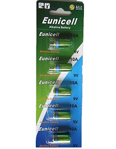 Hillflower 5 Piece 10A A10 L022 G26A MN10 Card 0% Mercury 0% Hg 9V Alkaline Battery