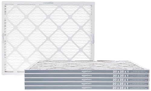 Amazon Basics Merv 8 AC Furnace Air Filter - 20'' x 25'' x 1'', 6-Pack