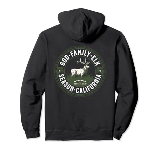 California God Family Elk Hunting Season Bowhunting Genesis Pullover Hoodie