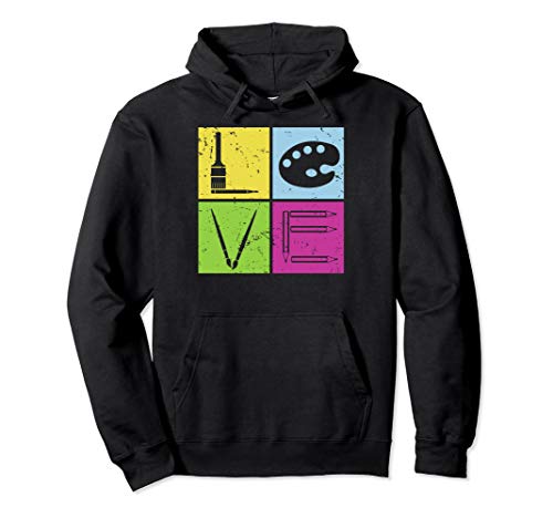 Art Love gift, Artisgift, Paint gift, Teaching gifts Pullover Hoodie
