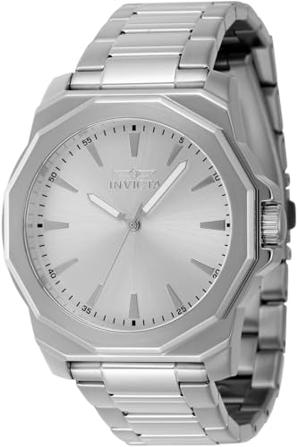 Invicta Men's Speedway 42mm Stainless Steel Quartz Watch, Silver (Model: 46832)