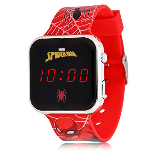Power House Toys Spider-Man Web Design LED Screen Wrist Watch