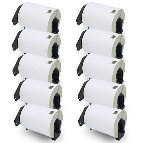 BETCKEY - Compatible Shipping Labels Replacement for Brother DK-1241 (4 in x 6 in), Use with Brother QL Label Printers [10 Rolls/2000 Labels]