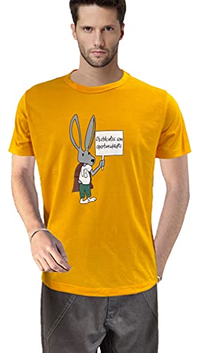 Suicide Squad 2 Colonel Rick Flag Super Rabbit T-Shirt tee Yellow (M)