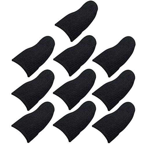 10 Pcs Finger Sleeves Game Finger Cover Thumb Protector Phablet Anti Sweat Finger Mobile Screen Touch Finger Cover Oil-proof Anti-slip Thumb Sleeve Cell Phone Accessories Grip Cap