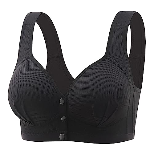 My Orders Lightning Deals of Today brasieres para Mujer Halter Bras for Women Bralettes for Women Plus Size Padded Push up Sports Bra Womens Sports Bras Plus Size Orders Placed by me Black-1 XXL