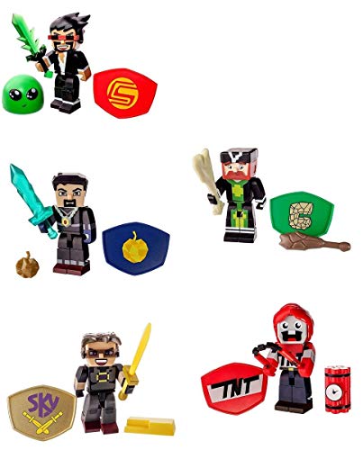 Zoofy International Tube Heroes 3' Action Figure Set of 5