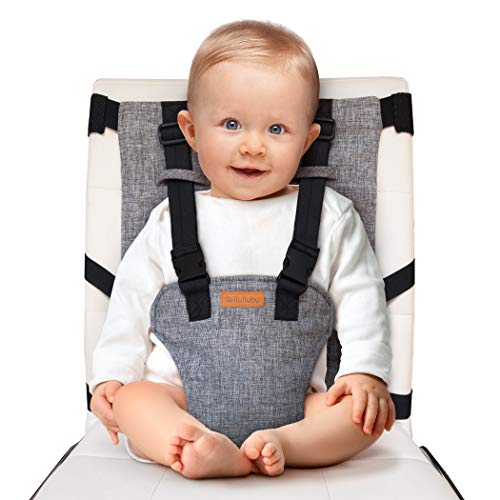 liuliuby Harness Seat | Baby Portable High Chair for Travel High Chair for Babies | Baby Travel Gear Must Haves Baby Travel Essential | Travel Booster Seat Highchair | Portable Baby Chair for Travel