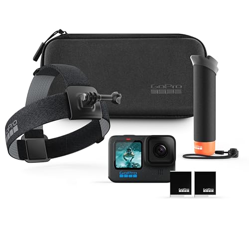 GoPro HERO12 Black + Accessories Bundle, includes Handler + Head Strap 2.0 + Enduro Battery + Carrying Case
