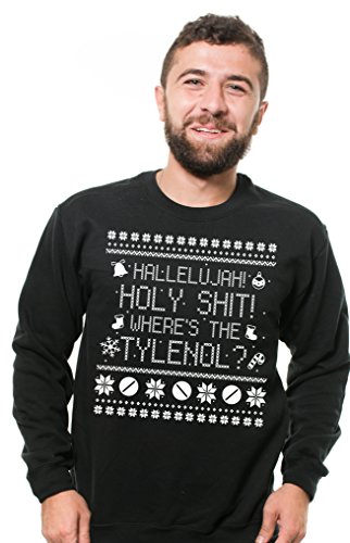Silk Road Tees Where is The Tylenol funny Christmas Sweater Gift Sweatshirt Movie qoute popular culture Christmas Sweatshirt Gift for him gift for her X-Large Red