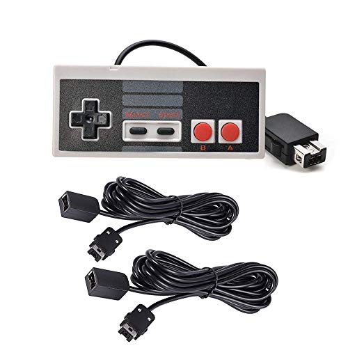 Chilartalent 1 NES Mini Classic Controller with 2 Pack 10ft Extension Cable Compatible with NES Classic, SNES Classic Controller