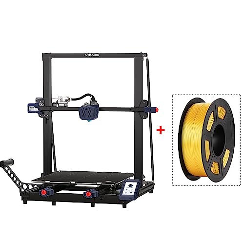 (Silk Light Gold Filament Bundle) Anycubic Kobra Max 3D Printer Auto Leveling and ANYCUBIC PLA 3D Printer Filament