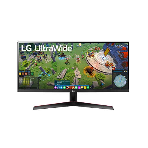 LG 29WP60G-B UltraWide Monitor 29' 21:9 FHD (2560 x 1080) IPS Display, sRGB 99% Color Gamut, HDR 10, USB Type-C Connectivity, 3-Side Virtually Borderless Display - Black