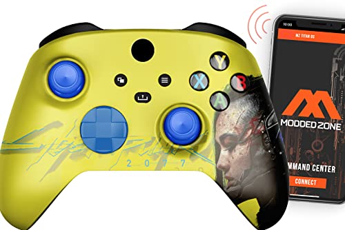 MODDEDZONE Rapid Fire Custom Standard Modded Controller compatible with Xbox One S/X 40 Mods for All Major Shooter Games (3.5 mm jack) (Punk)