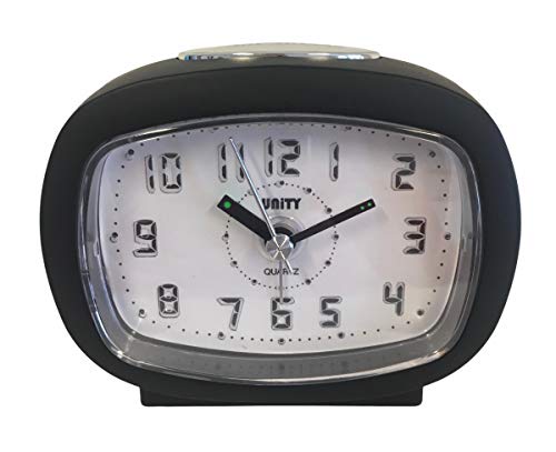 Unity Beep Alarm Clock with Blue LED Light (Black)