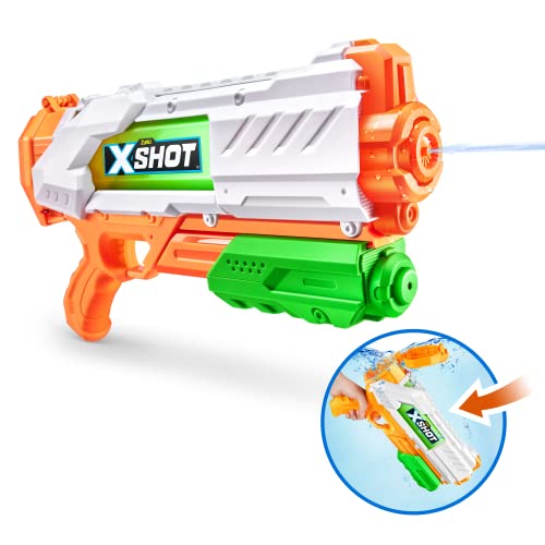 X-Shot Fast-Fill Medium Water Blaster by ZURU (Fills in just 1 Second!), Summer Water Toy for Children, Teens, and Adults