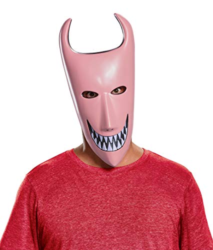 Disguise Men's Standard Lock Mask, Pink, One Size Adult