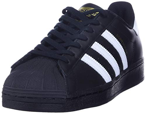 adidas Originals Men's Superstar Sneaker, Black/White/Black, 10