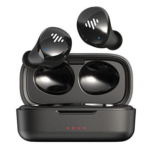 iLuv myBuds Wireless Earbuds, Bluetooth 5.3, Built-in Microphone, 20 Hour Playtime, IPX6 Waterproof Protection, Compatible with Apple & Android, Includes Charging Case & 4 Ear Tips, TB100 Black