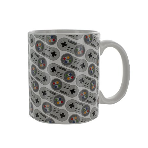 Paladone Classic SNES Controller Ceramic Coffee Mug 10oz