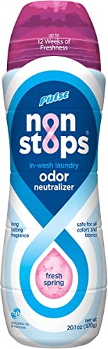 PULSE Non Stops Laundry Scent Boosters - Fresh Spring Scent - Odor Neutralizer Beads - Long Lasting Fragrance (20.1 oz)