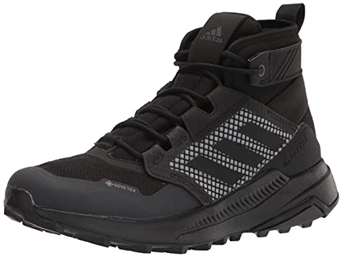 adidas Men's Terrex Trailmaker Gore-Tex Hiking Walking Shoe, Core Black/Core Black/Dark Grey Heather, 12