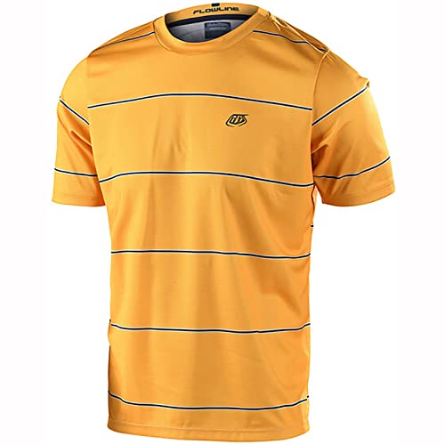 Troy Lee Designs Cycling MTB Bicycle Mountain Bike Jersey Shirt for Men, Flowline SS Revert (Honey, Large)