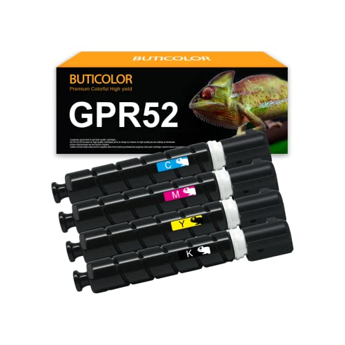 buticolor GPR-52 GPR52 Remanufactured Toner Cartridge (9106B003 9107B003 9108B003 9109B003) Replacement for imageRunner C1325IF Printer.(4 Pack,16500 Pages)