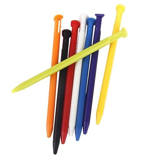 Tiuimk 8-Color Plastic Stylus Touch Pen for New 3DS LL/XL