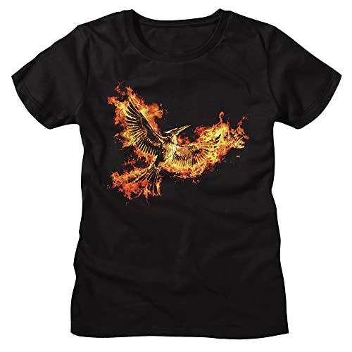 The Hunger Games T Shirt Flying Mockingjay Part 2 Ladies Short Sleeve T Shirt Science Fiction Movies Graphic Tees Black