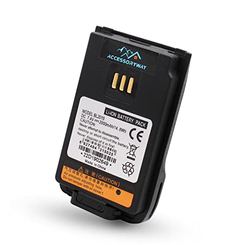 Accessoryway Replacement Hytera PD402i PD412i PD482i PD502i PD562i PD602i Two Way Radio 2000mAh Li-Ion rechargaeble Battery BL2010 BL1504 BL1502 Battery