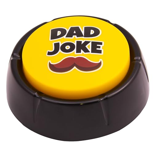 Ultimate Gift for Father's. Dad Joke Button with 50+ Funny Dad Jokes | Novelty Talking Button Present