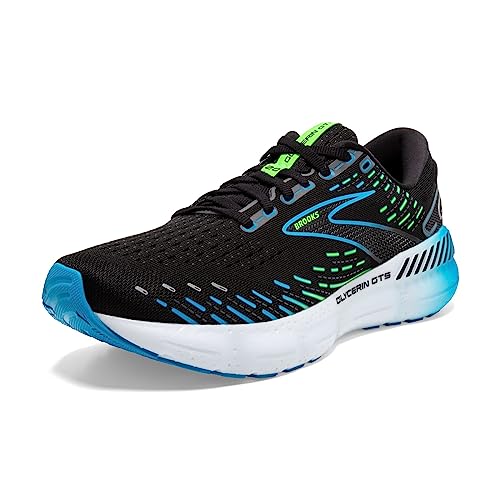Brooks Glycerin GTS 20 Black/Hawaiian Ocean/Green 7 D (M)