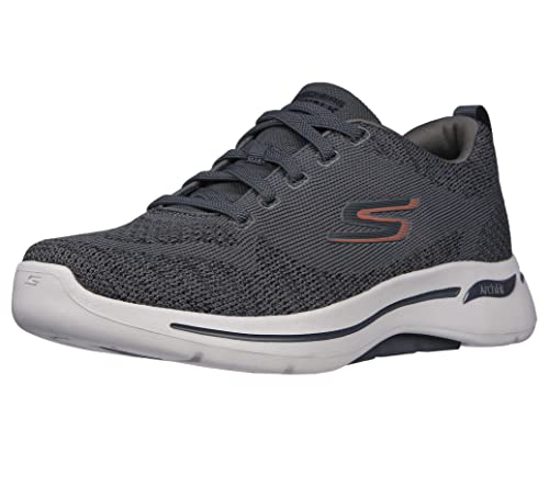 Skechers Men's Gowalk Arch Fit-Athletic Workout Walking Shoe with Air Cooled Foam Sneaker, Charcoal 2, 12