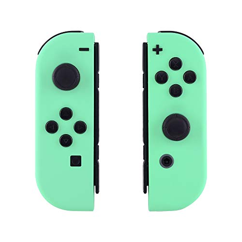 eXtremeRate DIY Replacement Shell Buttons for Nintendo Switch & Switch OLED, Mint Green Custom Housing Case with Full Set Button for Joycon Handheld Controller [Only The Shell, NOT The Joycon]