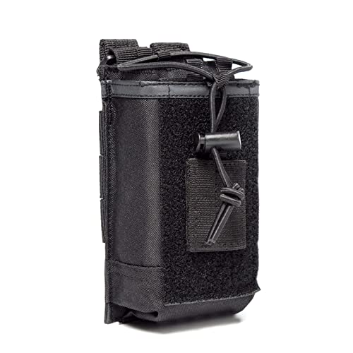 Radio Case/Radio Holder Molle Tactical Radio Holster Military Heavy Duty Radios Pouch Bag for Two Ways Walkie Talkies Compatible with Bags/Packs/Duffels by LUITON