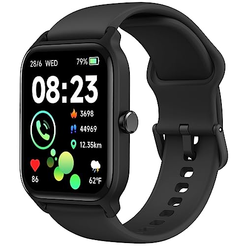 Smart Watch for Men Women (Answer/Make Call), 1.8' Touch Screen Activity Trackers for Android iPhone Compatible with Alexa Built in, Fitness Heart Rate Blood Oxygen Sleep Monitor, IP68 Waterproof