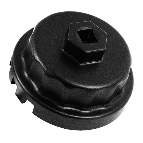 iBetter 64mm 4 Slots Aluminum Oil Filter Wrench for Toyota, Lexus, RAV4, Camry, Tundra, Highlander, Sienna, Cruiser, Tacoma - 3/8 Inch Square