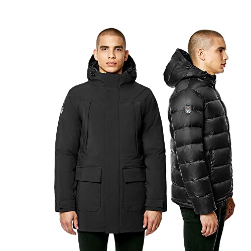 Triple F.A.T. Goose Hyland 3-in-1 Mens Waterproof Jacket - Puffer Jacket Men - Mens Winter Jackets - Men's Coat Winter (Black, Medium)