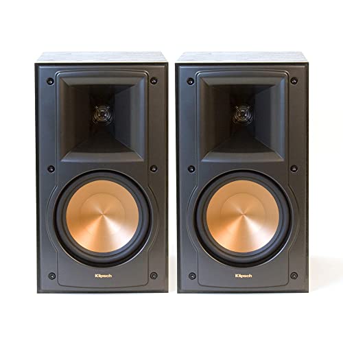Klipsch RB-51 II Bookshelf Speaker Pair in Black with 5.25-inch woofers and 1-inch LTS Tweeter